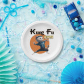 Kung Fu Meowster Papieren Bordje (Feest)