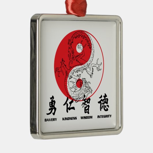 Kung Fu Metalen Ornament (Rechts)