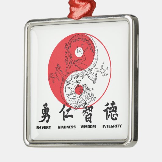 Kung Fu Metalen Ornament (Links)