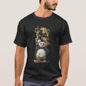 Kung Fu Panda Po en het Furious Five portret T-shirt (Voorkant)