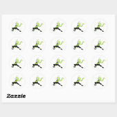 Kung Fu Praying Mantis Ronde Sticker (Vel)