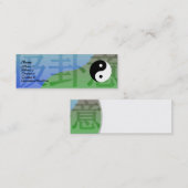 Kung Fu-profielkaart Mini Visitekaartje (Voorkant / Achterkant)