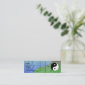 Kung Fu-profielkaart Mini Visitekaartje (Staand voorkant)