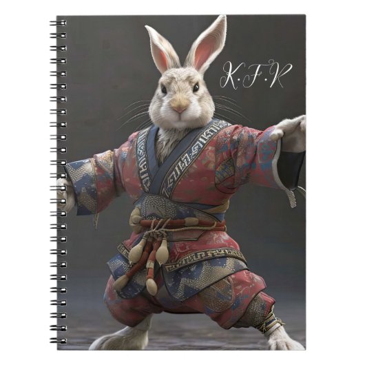 Kung Fu Rabbit Notitieboek (Voorkant)