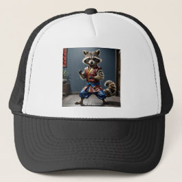 Kung fu Raccoon Trucker Pet