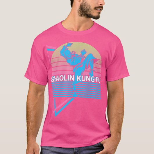 Kung Fu Retro Shaolin Kung Fu T-shirt (Voorkant)