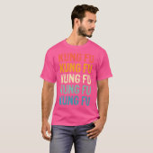 Kung Fu Retro Vintage T-shirt (Voorkant volledig)