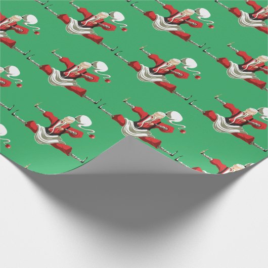 Kung Fu Santa Cadeaupapier (Hoek)