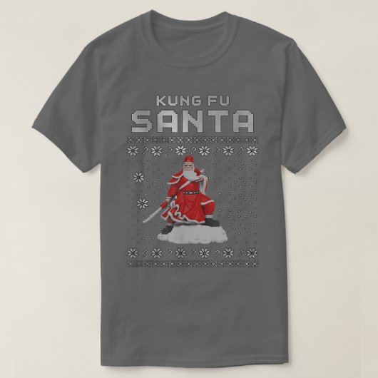 Kung Fu Santa Claus T-shirt (Design voorkant)