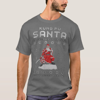 Kung Fu Santa Claus T-shirt