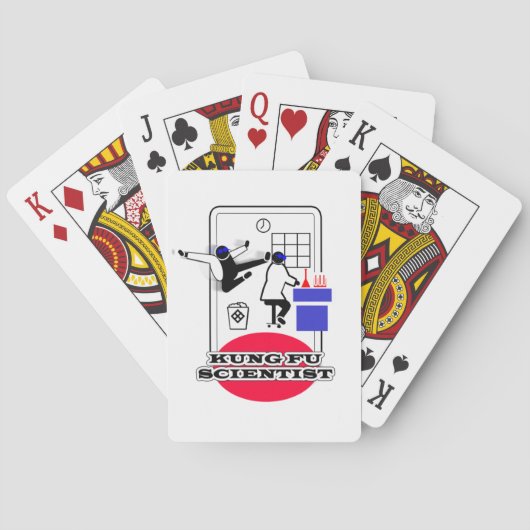 Kung Fu Scientist Speelkaarten (Achterkant)