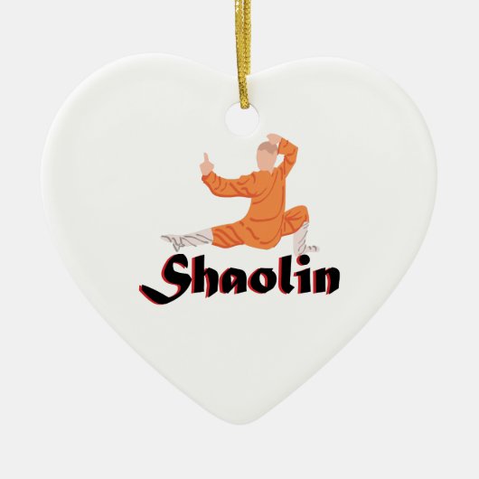 Kung Fu Shaolin Keramisch Ornament (Voorkant)