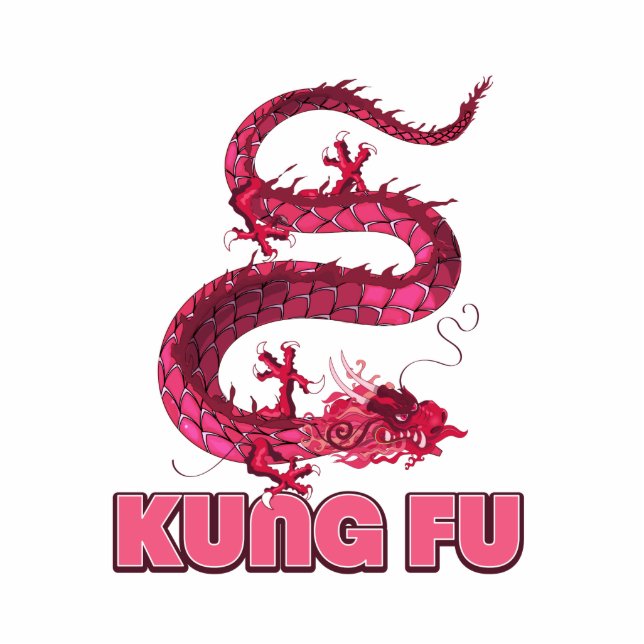 kung fu staand fotobeeldje  (Voorkant)