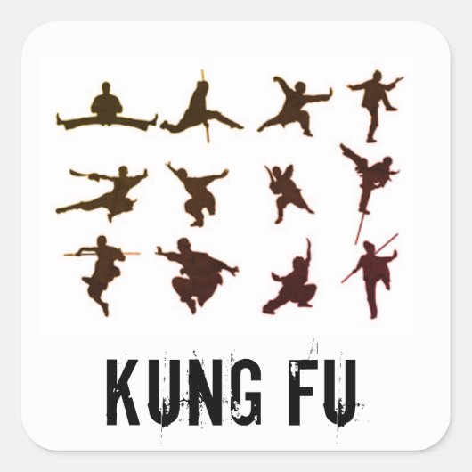 KUNG FU STICKER (Voorkant)