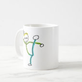 Kung Fu Stickman Koffiemok (Voorkant links)