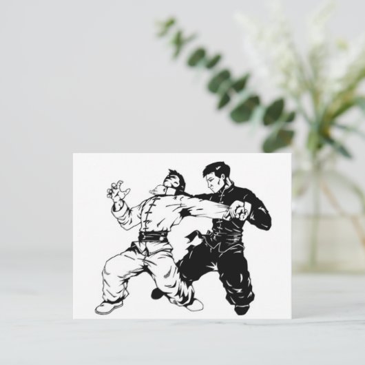 KUNG FU SWEEP BRIEFKAART (Staand voorkant)