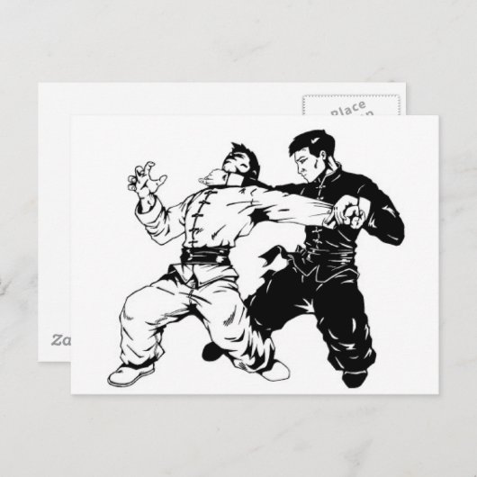 KUNG FU SWEEP BRIEFKAART (Voorkant / Achterkant)