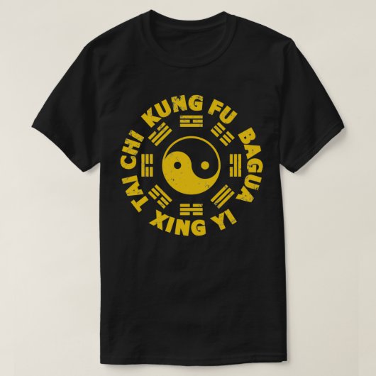 KUNG FU Tai Chi Xingyi Bagua Symbol T-shirt (Design voorkant)