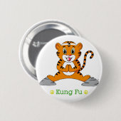 Kung Fu Tiger™ Button (Voorkant /achterkant)