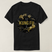 Kung Fu Tiger en Dragon Battle T-shirt (Design voorkant)