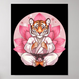 Kung Fu Tiger Martial Arts Kickboksen Taekwondo Poster