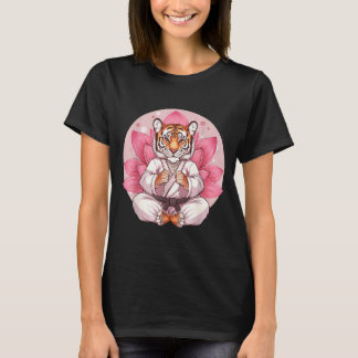 Kung Fu Tijger Lotus Bloem Kickboksen Taekwondo T-shirt