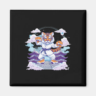 Kung Fu Tijger Pagode Toren Judo Mma Taekwondo Tra Magneet