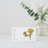 Kung Fu Tree Profile Card Sjabloon Visitekaartje (Staand voorkant)