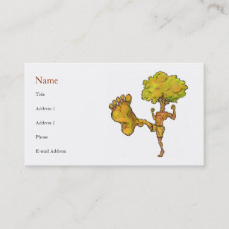 Kung Fu Tree Profile Card Sjabloon Visitekaartje