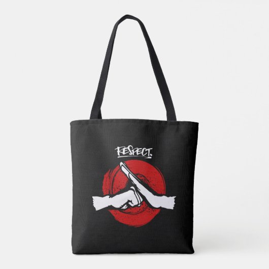 Kung Fu - Vechtsporten - Respect Tote Bag (Achterkant)