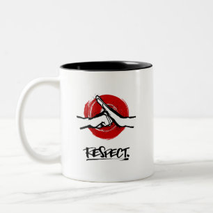 Kung Fu - Vechtsporten - Respect Tweekleurige Koffiemok