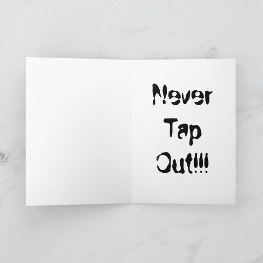 Kung Fu Verjaardag Kaart (Binnen)