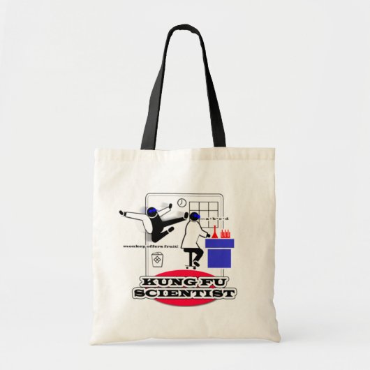 Kung Fu Wetenschapper Tote Bag (Voorkant)