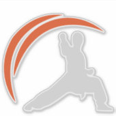 Kung Fu Wushu Martial Arts Sticker (Voorkant)