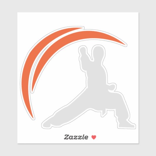 Kung Fu Wushu Martial Arts Sticker (Vel)