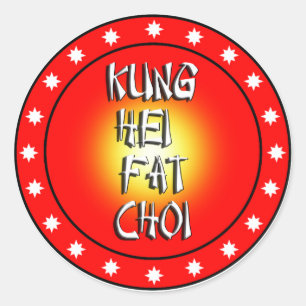 Kung Hei Fat Choi Ronde Sticker