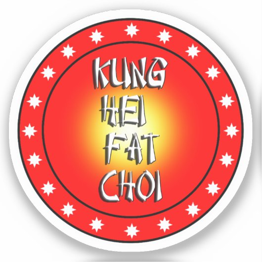 Kung Hei Fat Choi Sticker (Voorkant)