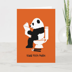 Kung Pooh Panda Funny Birthday Kaart