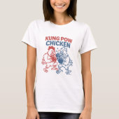 Kung Pow Chicken Grappig Eten Pun T-shirt (Voorkant)