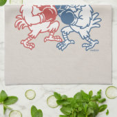 Kung Pow Chicken Grappig Eten Pun Theedoek (Gevouwen)