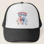 Kung Pow Chicken Grappig Eten Pun Trucker Pet (Voorkant)