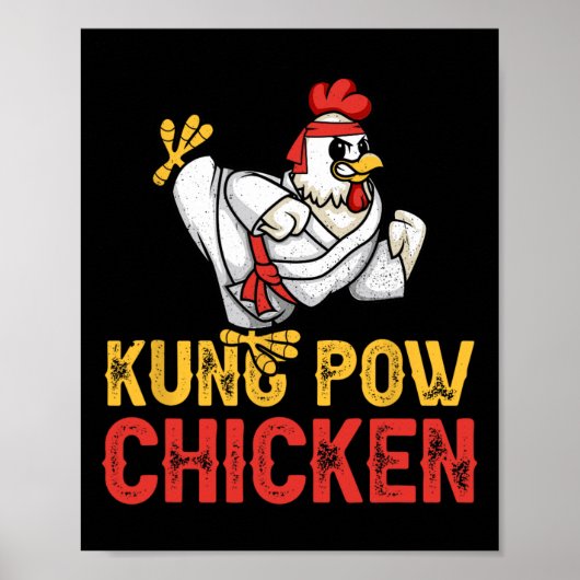 Kung Pow Kip Fun Karate Kip Ninja Een Oorlog Poster (Voorkant)