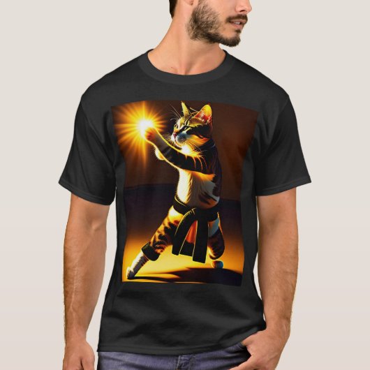 Kung Purr Fu Kat T-shirt (Voorkant)