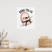 Kung Toe-fu Funny Big Toe Pun Poster (Keuken)
