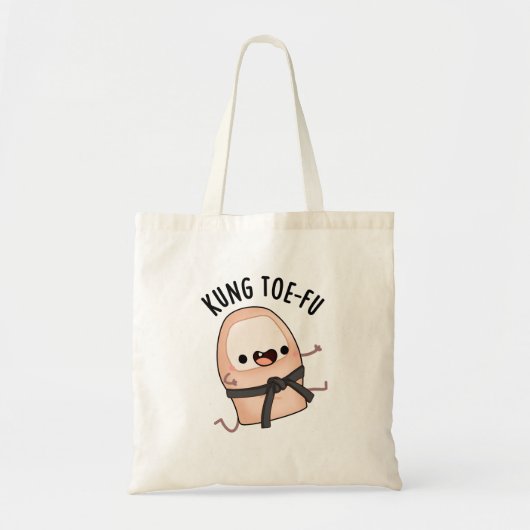Kung Toe-fu Grappige Grote Teen Punt Tote Bag (Voorkant)