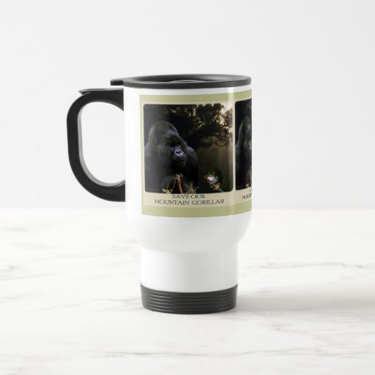 Kunga Mountain Gorilla & Frog Travel Mug Reisbeker (Links)