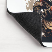 kungfu coole panda Mousepad Muismat (Hoek)