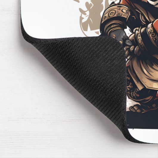 kungfu coole panda Mousepad Muismat (Hoek)