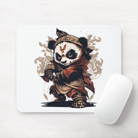 kungfu coole panda Mousepad Muismat (Met muis)