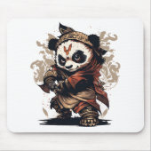 kungfu coole panda Mousepad Muismat (Voorkant)